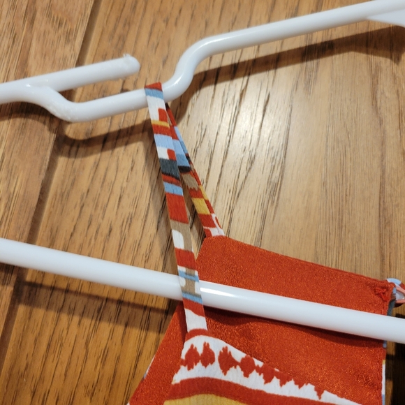 NWT Evereve Sunday in Brooklyn  Desert Stripe Tiered Tassel Tank Top XS - Picture 7 of 13